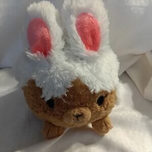 Squishable Mini Baby Cinnabunny Bunny Rabbit 8" Plush- Brown/White/Pink